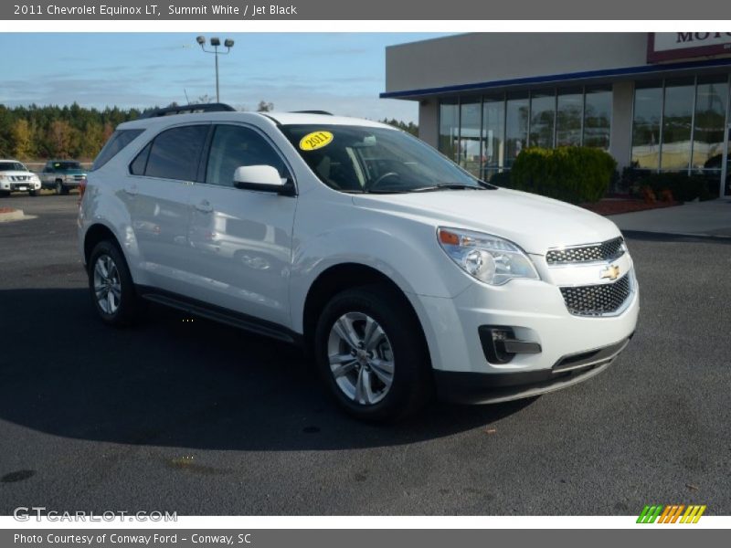Summit White / Jet Black 2011 Chevrolet Equinox LT