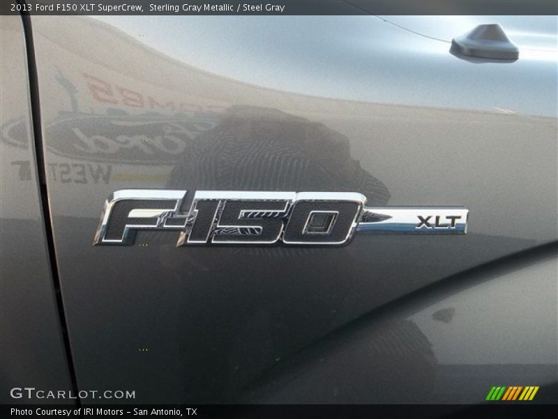 Sterling Gray Metallic / Steel Gray 2013 Ford F150 XLT SuperCrew