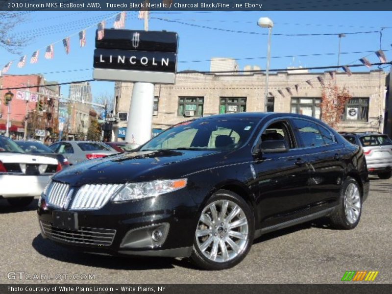 Tuxedo Black Metallic / Charcoal Black/Fine Line Ebony 2010 Lincoln MKS EcoBoost AWD