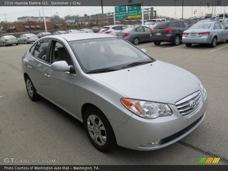 Quicksilver / Gray 2010 Hyundai Elantra GLS