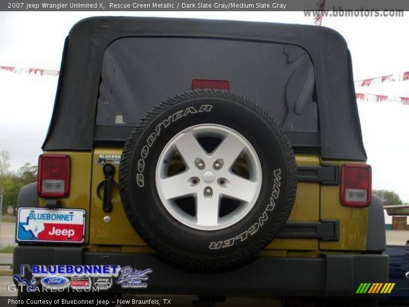 Rescue Green Metallic / Dark Slate Gray/Medium Slate Gray 2007 Jeep Wrangler Unlimited X