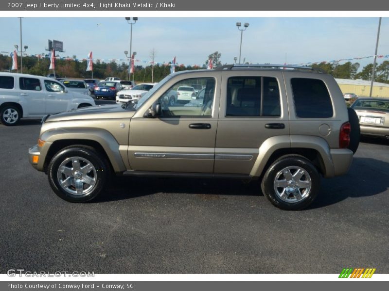 Light Khaki Metallic / Khaki 2007 Jeep Liberty Limited 4x4