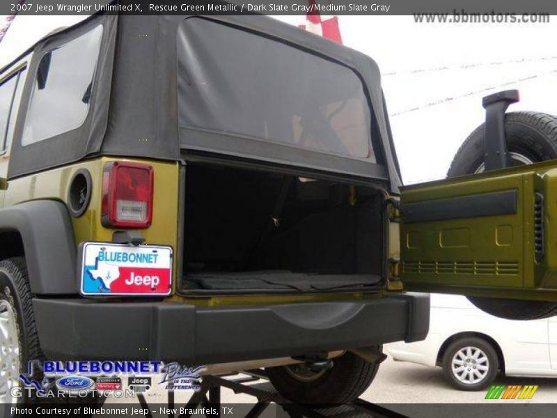 Rescue Green Metallic / Dark Slate Gray/Medium Slate Gray 2007 Jeep Wrangler Unlimited X