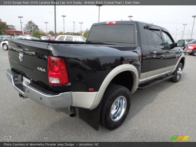 Brilliant Black Crystal Pearl / Dark Slate 2010 Dodge Ram 3500 Laramie Mega Cab 4x4 Dually