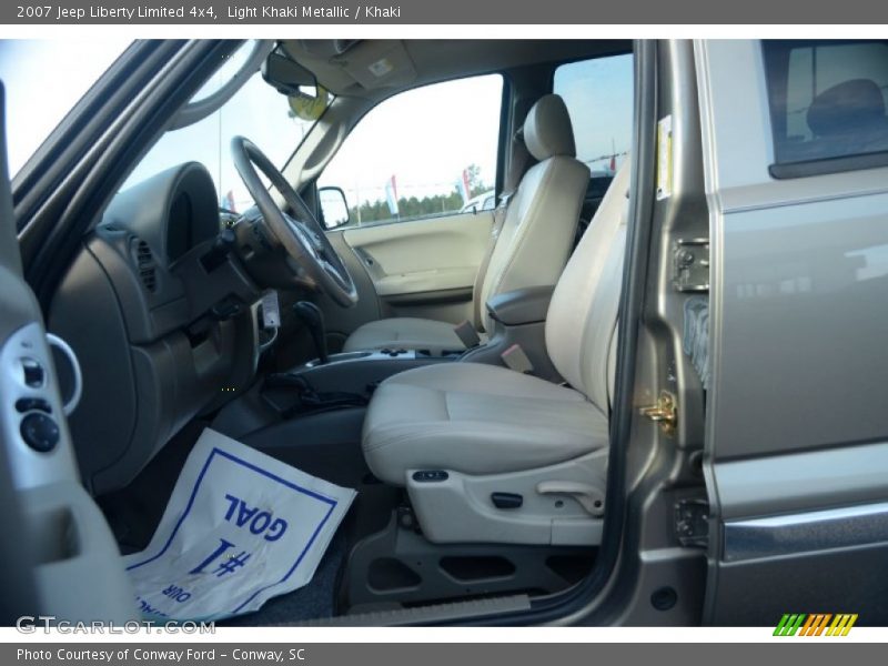 Light Khaki Metallic / Khaki 2007 Jeep Liberty Limited 4x4