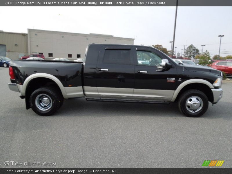 Brilliant Black Crystal Pearl / Dark Slate 2010 Dodge Ram 3500 Laramie Mega Cab 4x4 Dually