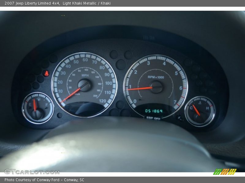 Light Khaki Metallic / Khaki 2007 Jeep Liberty Limited 4x4