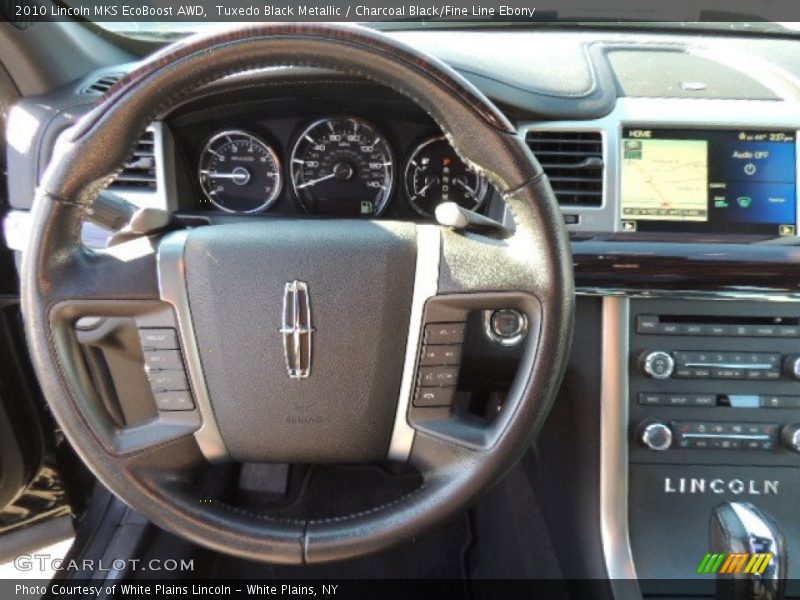 Tuxedo Black Metallic / Charcoal Black/Fine Line Ebony 2010 Lincoln MKS EcoBoost AWD