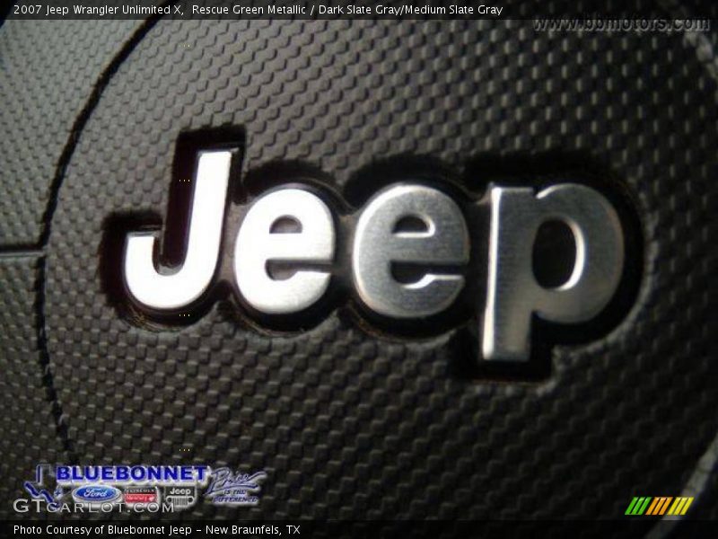 Rescue Green Metallic / Dark Slate Gray/Medium Slate Gray 2007 Jeep Wrangler Unlimited X