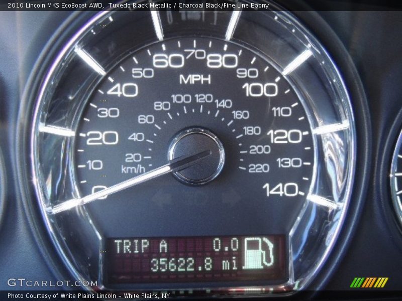 Tuxedo Black Metallic / Charcoal Black/Fine Line Ebony 2010 Lincoln MKS EcoBoost AWD