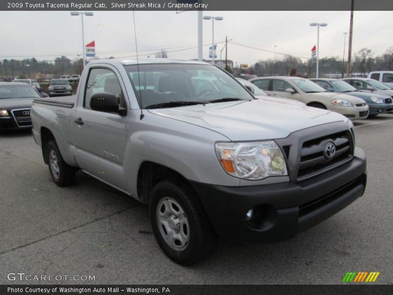 Silver Streak Mica / Graphite Gray 2009 Toyota Tacoma Regular Cab
