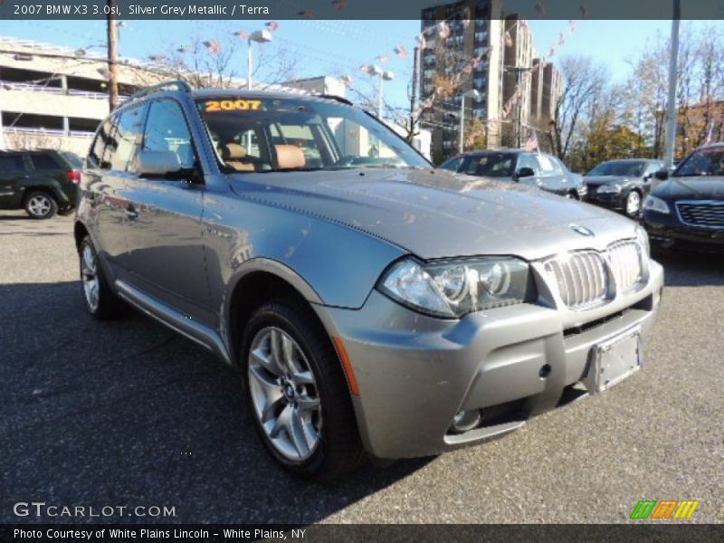 Silver Grey Metallic / Terra 2007 BMW X3 3.0si