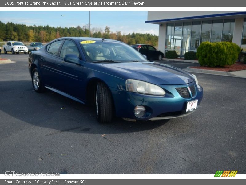 Blue Green Crystal / Parchment/Dark Pewter 2005 Pontiac Grand Prix Sedan