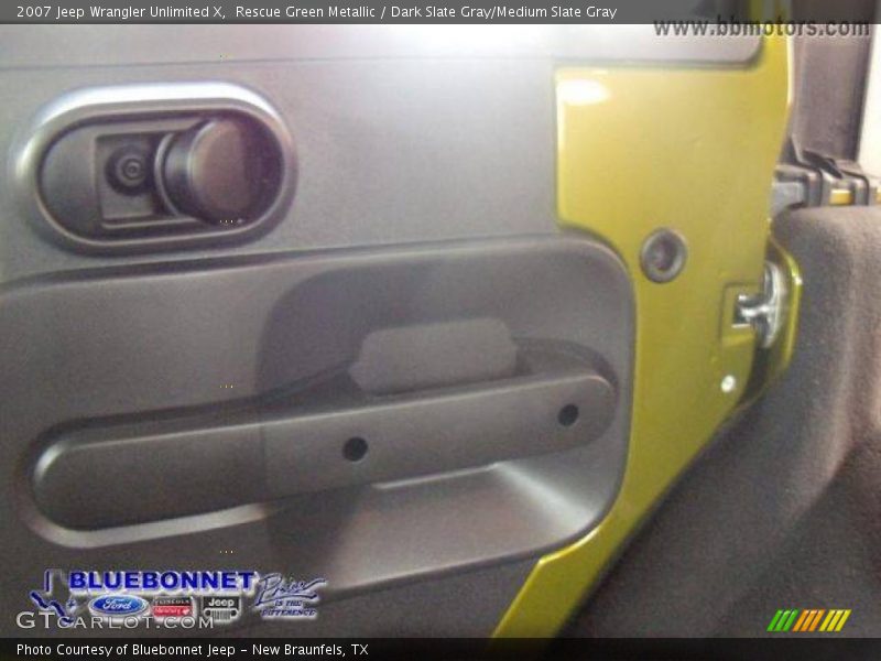 Rescue Green Metallic / Dark Slate Gray/Medium Slate Gray 2007 Jeep Wrangler Unlimited X