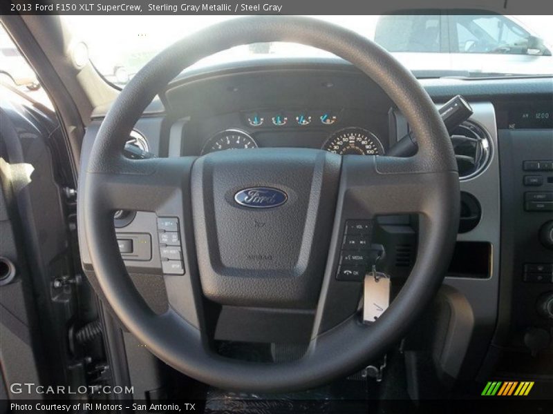 Sterling Gray Metallic / Steel Gray 2013 Ford F150 XLT SuperCrew