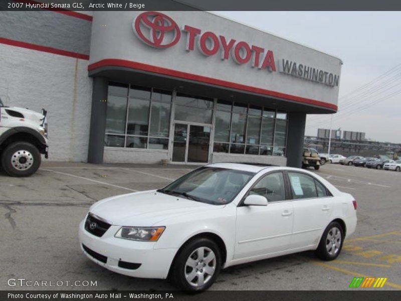 Arctic White / Beige 2007 Hyundai Sonata GLS