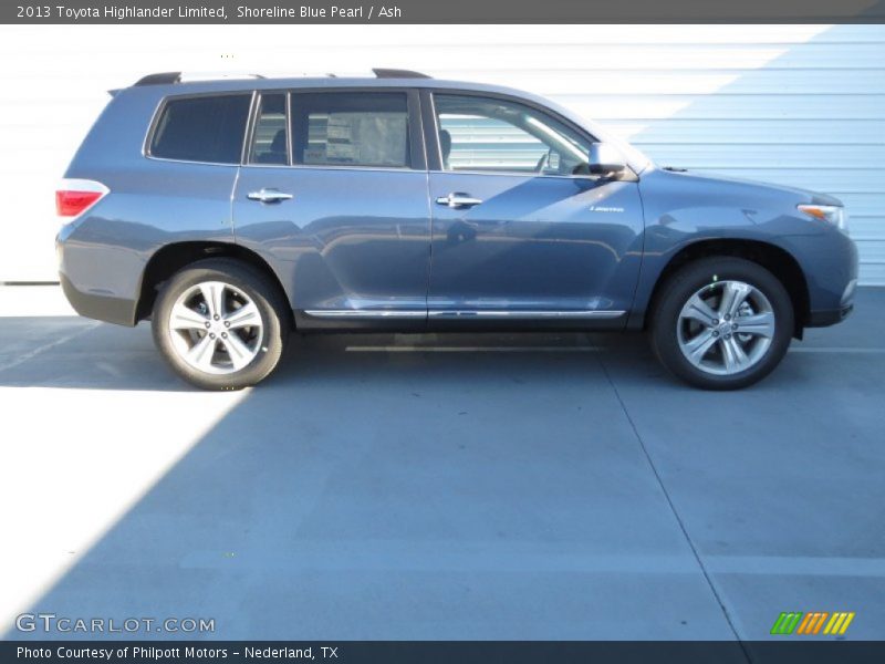 Shoreline Blue Pearl / Ash 2013 Toyota Highlander Limited