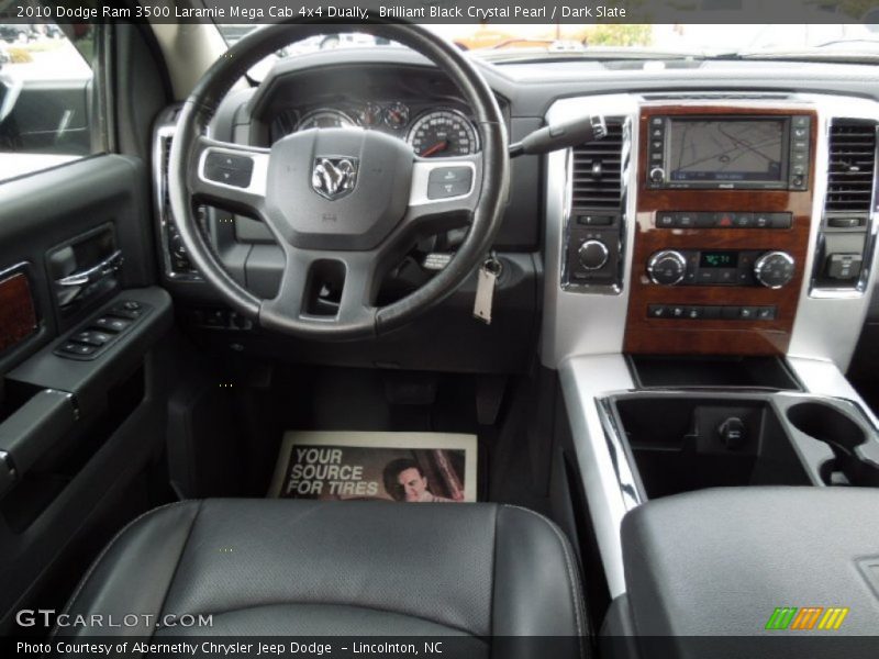 Dashboard of 2010 Ram 3500 Laramie Mega Cab 4x4 Dually