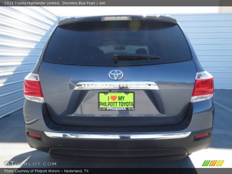 Shoreline Blue Pearl / Ash 2013 Toyota Highlander Limited