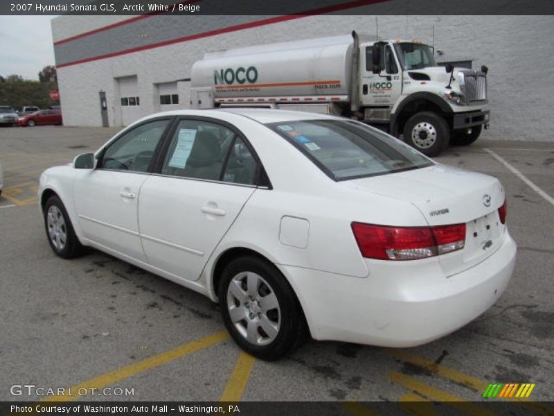 Arctic White / Beige 2007 Hyundai Sonata GLS