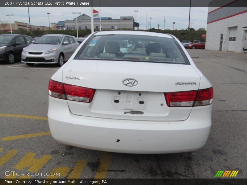 Arctic White / Beige 2007 Hyundai Sonata GLS