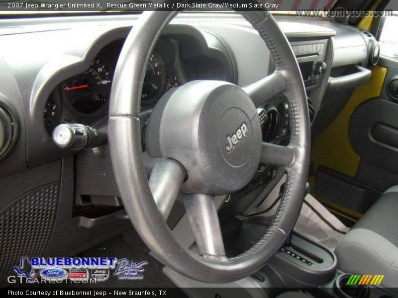 Rescue Green Metallic / Dark Slate Gray/Medium Slate Gray 2007 Jeep Wrangler Unlimited X