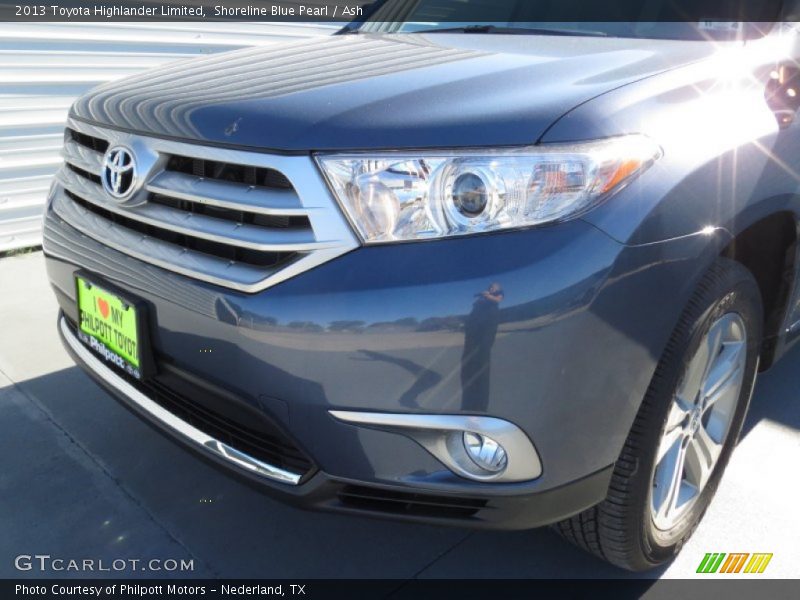 Shoreline Blue Pearl / Ash 2013 Toyota Highlander Limited