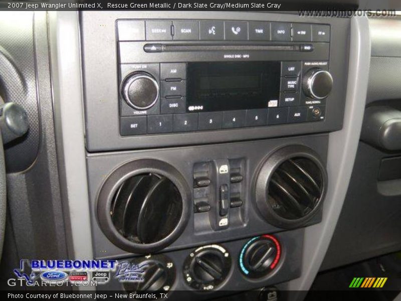 Rescue Green Metallic / Dark Slate Gray/Medium Slate Gray 2007 Jeep Wrangler Unlimited X