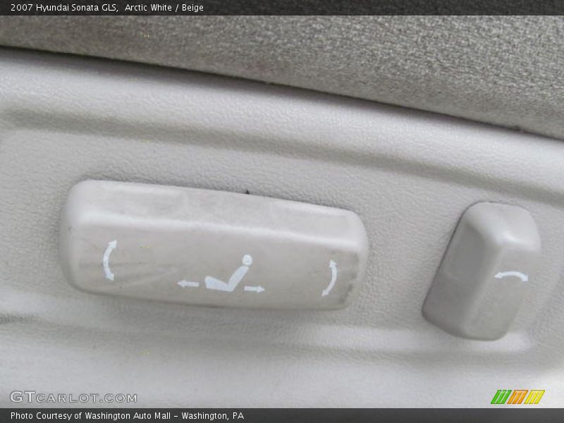 Arctic White / Beige 2007 Hyundai Sonata GLS