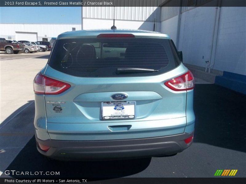 Frosted Glass Metallic / Charcoal Black 2013 Ford Escape S