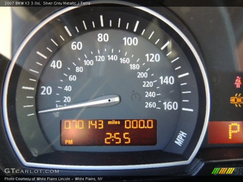 Silver Grey Metallic / Terra 2007 BMW X3 3.0si