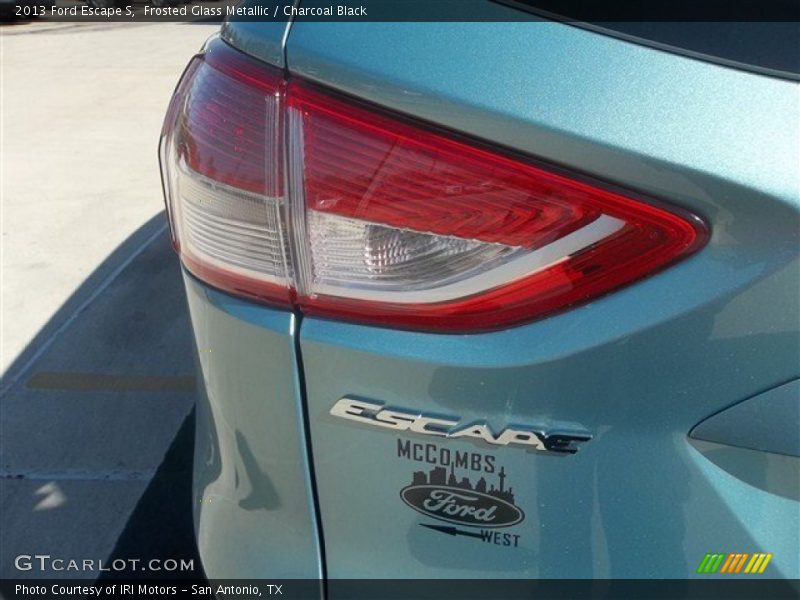 Frosted Glass Metallic / Charcoal Black 2013 Ford Escape S