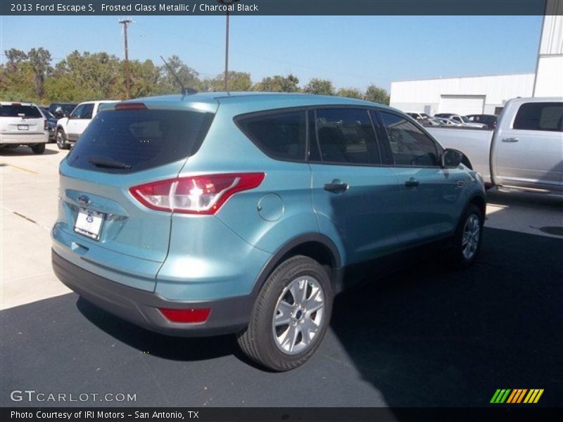 Frosted Glass Metallic / Charcoal Black 2013 Ford Escape S