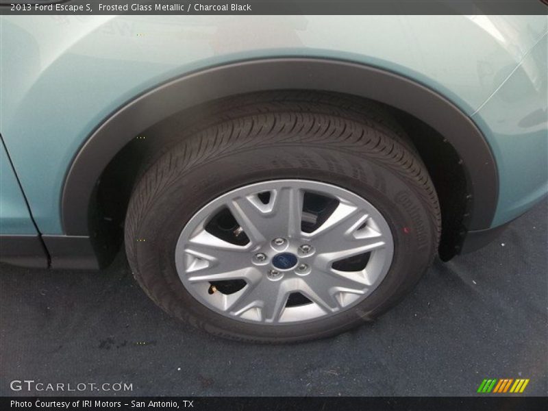 Frosted Glass Metallic / Charcoal Black 2013 Ford Escape S