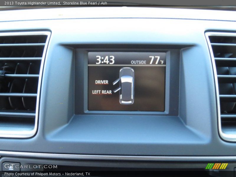 Shoreline Blue Pearl / Ash 2013 Toyota Highlander Limited