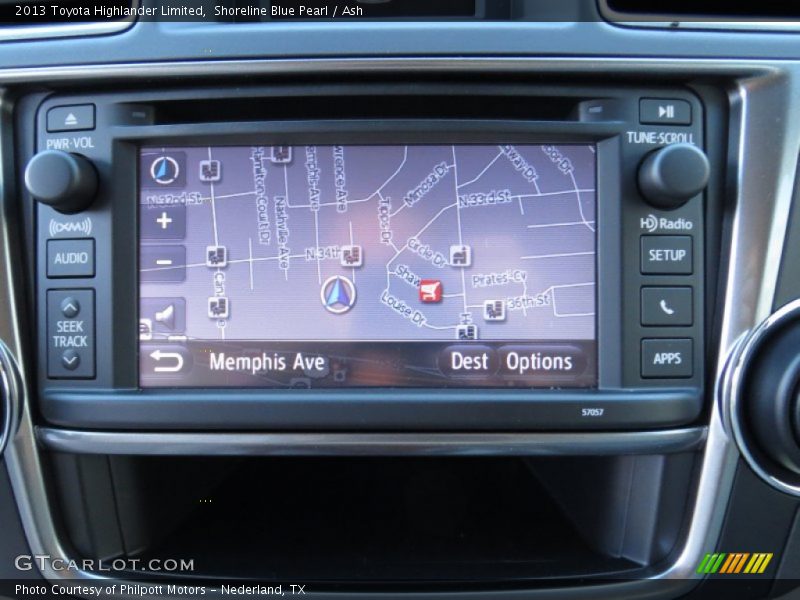 Shoreline Blue Pearl / Ash 2013 Toyota Highlander Limited