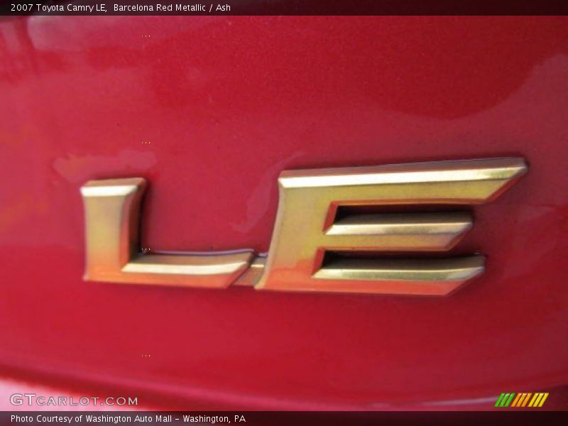 Barcelona Red Metallic / Ash 2007 Toyota Camry LE