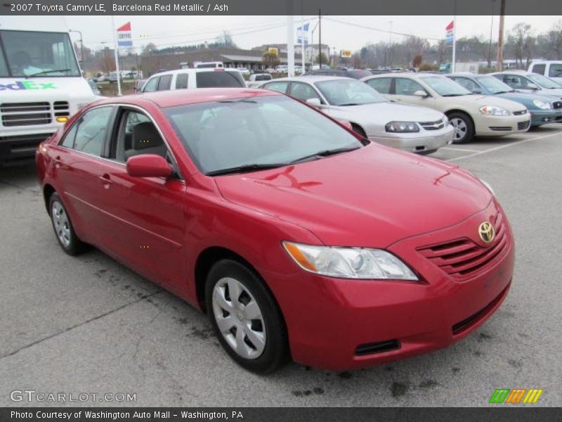 Barcelona Red Metallic / Ash 2007 Toyota Camry LE