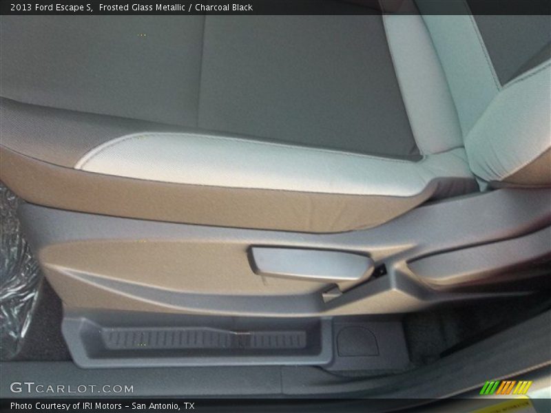 Frosted Glass Metallic / Charcoal Black 2013 Ford Escape S