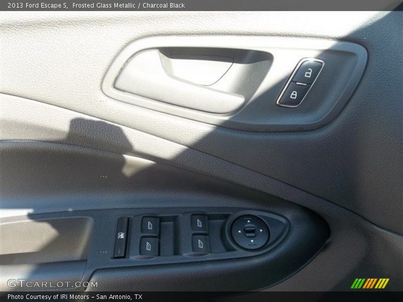 Frosted Glass Metallic / Charcoal Black 2013 Ford Escape S