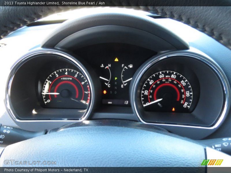 Shoreline Blue Pearl / Ash 2013 Toyota Highlander Limited