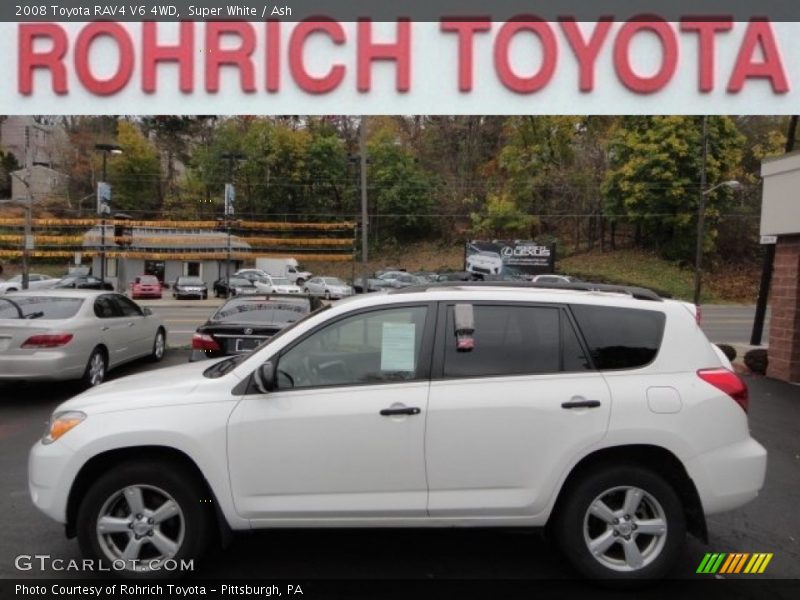 Super White / Ash 2008 Toyota RAV4 V6 4WD