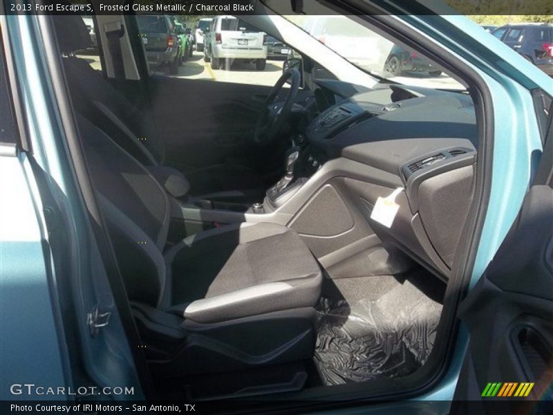Frosted Glass Metallic / Charcoal Black 2013 Ford Escape S