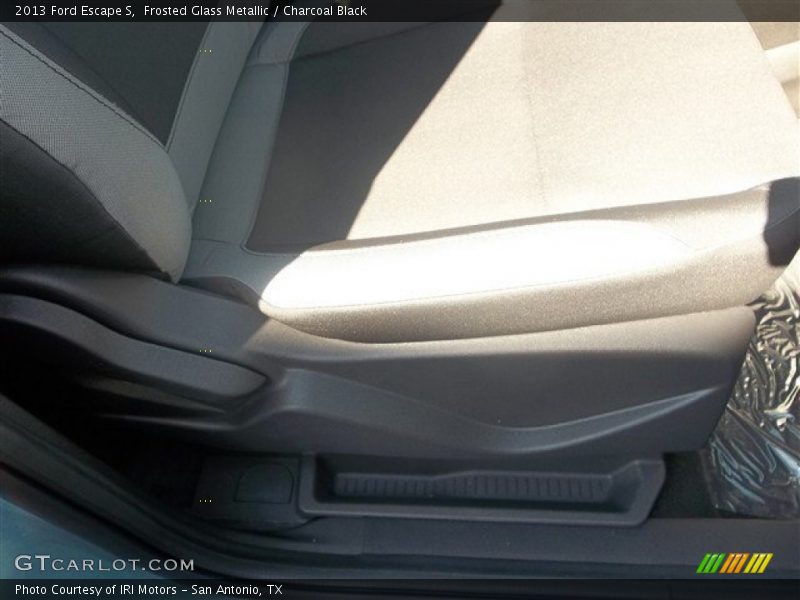 Frosted Glass Metallic / Charcoal Black 2013 Ford Escape S