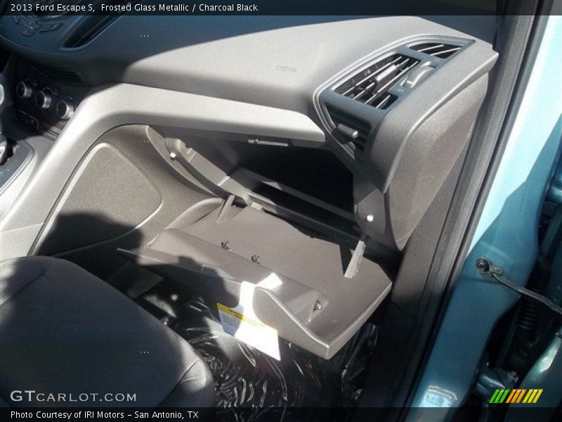 Frosted Glass Metallic / Charcoal Black 2013 Ford Escape S