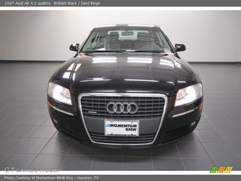 Brilliant Black / Sand Beige 2007 Audi A8 4.2 quattro