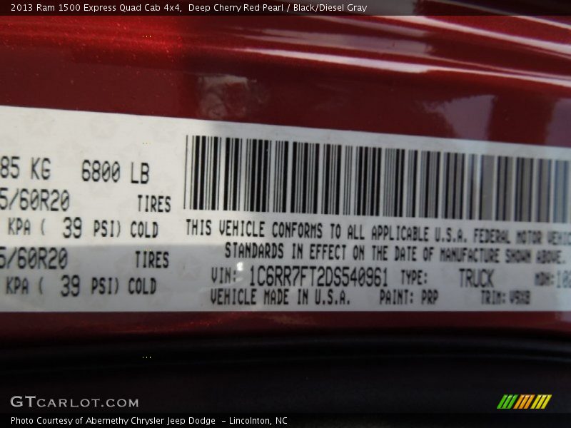 PRP - 2013 Ram 1500 Express Quad Cab 4x4