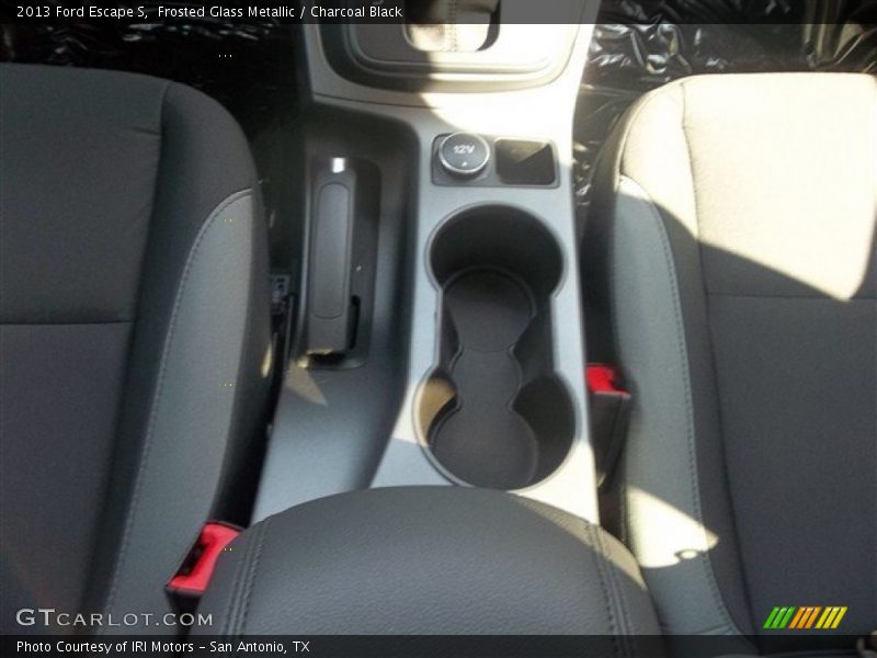 Frosted Glass Metallic / Charcoal Black 2013 Ford Escape S