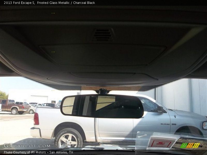 Frosted Glass Metallic / Charcoal Black 2013 Ford Escape S