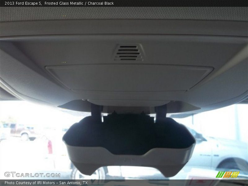 Frosted Glass Metallic / Charcoal Black 2013 Ford Escape S